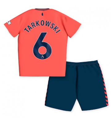 Everton James Tarkowski #6 Bortaställ Barn 2023-24 Kortärmad (+ Korta byxor)